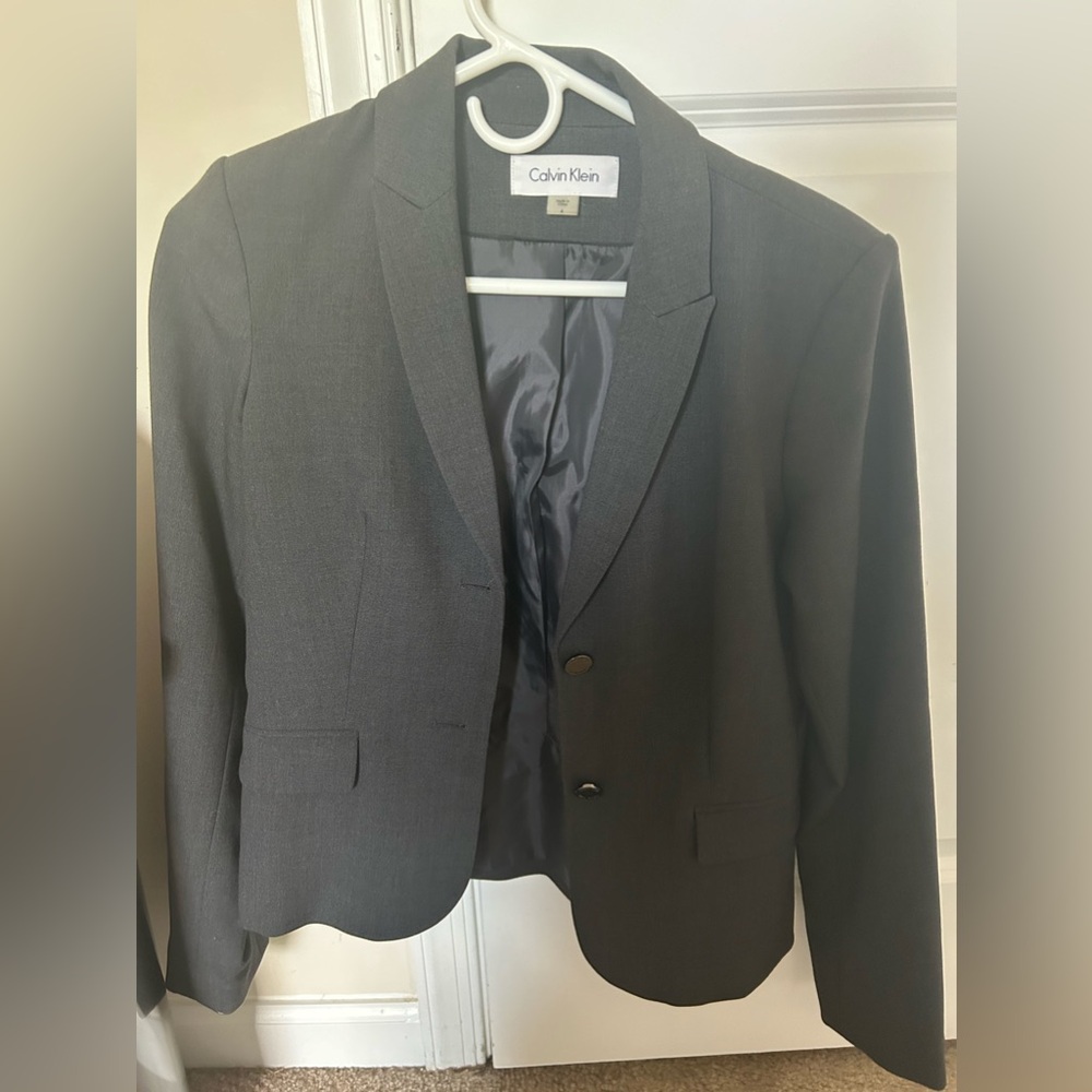 Calvin Klein gray blazer